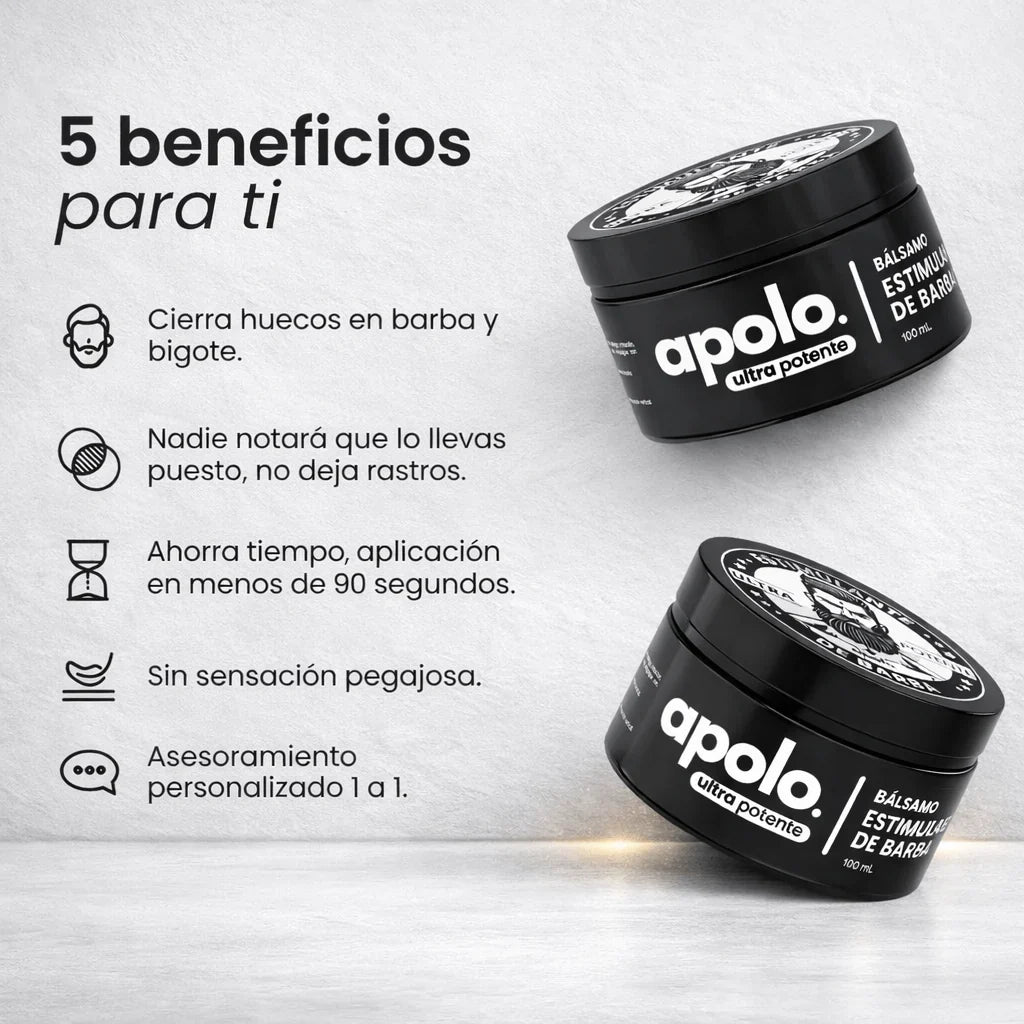 Bálsamo Apolo | Estimulante para una Barba más Llena