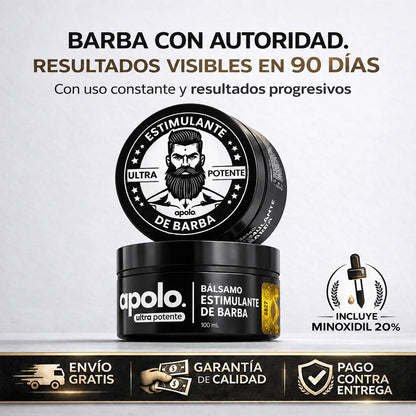 Bálsamo Apolo | Estimulante para una Barba más Llena